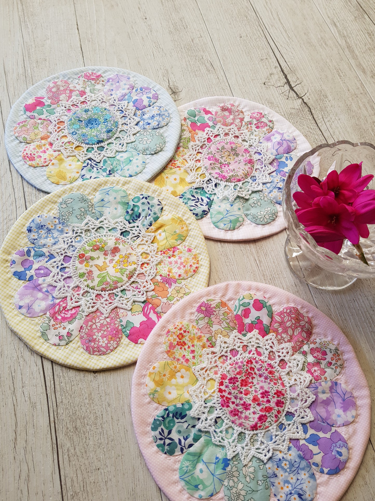 Sherbet Daisy Doily by Lilabelle Lane Creations - Creative Card - Downloadable PDF