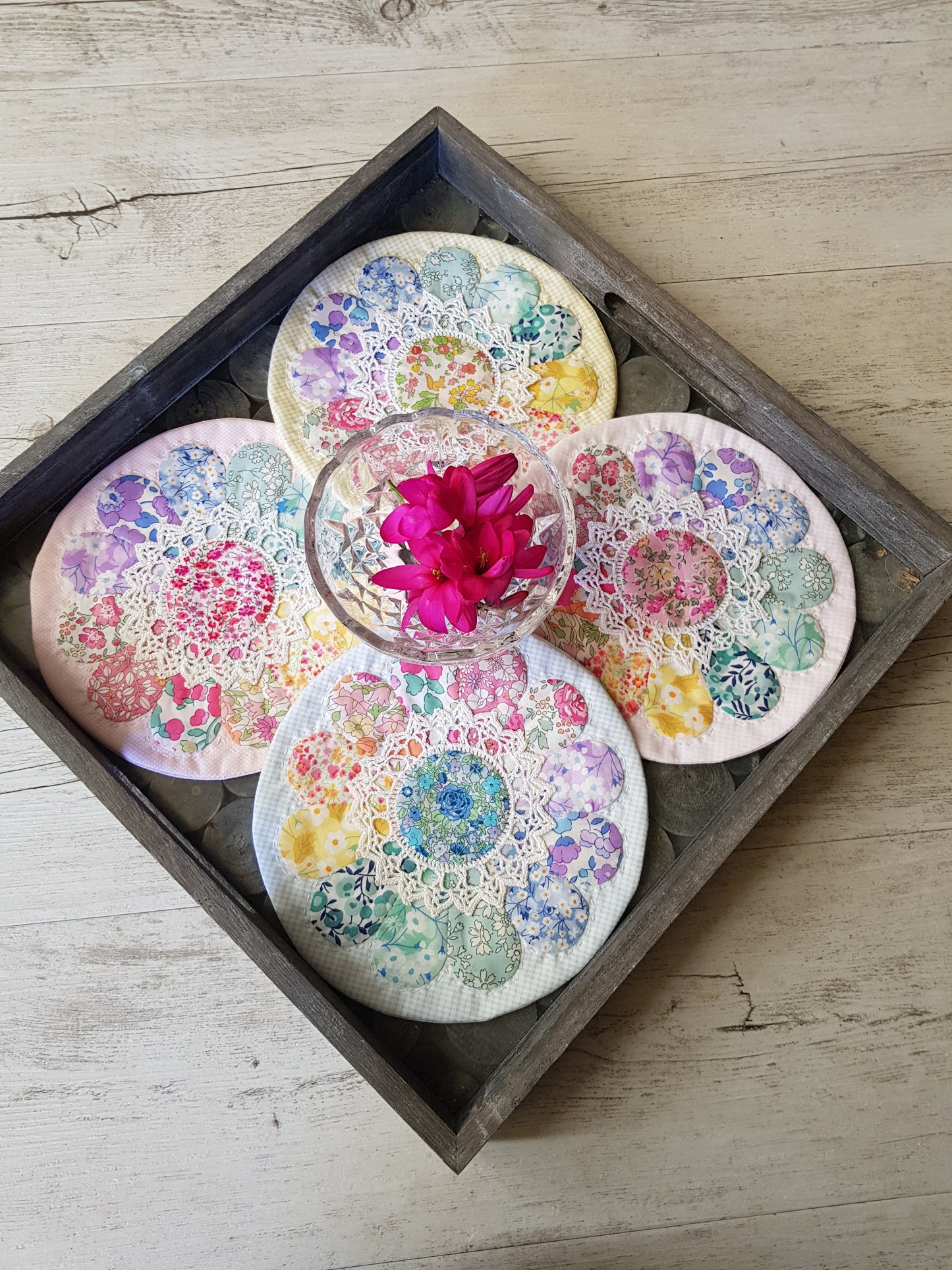 Sherbet Daisy Doily by Lilabelle Lane Creations - Creative Card - Downloadable PDF