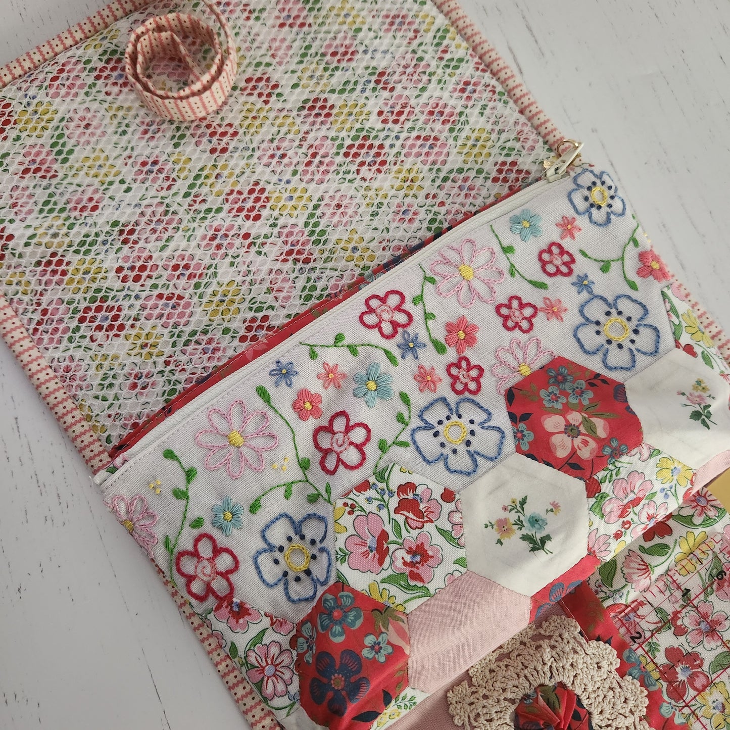 Take Me There - Project Folder with Pre-printed Linen by Lilabelle Lane Creations