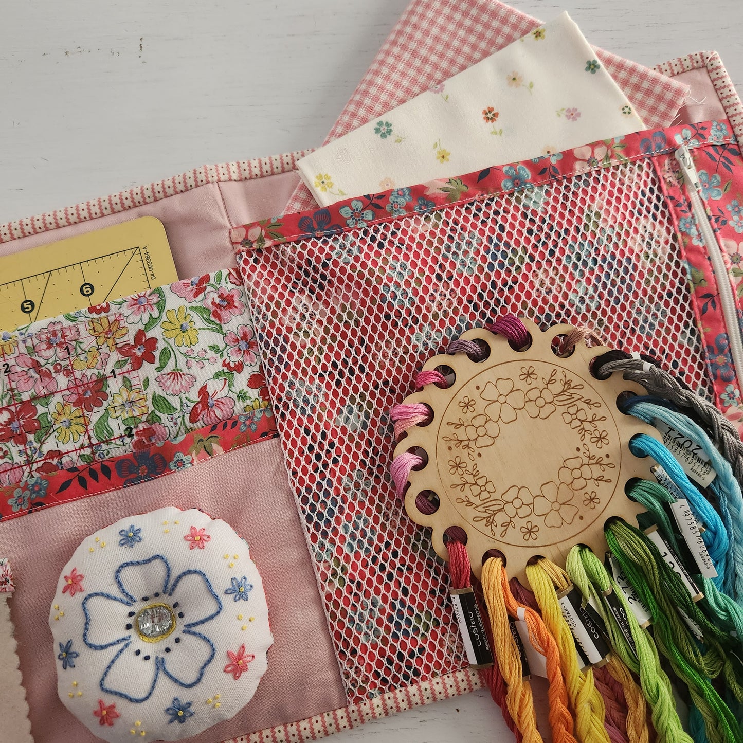 Take Me There - Project Folder with Pre-printed Linen by Lilabelle Lane Creations