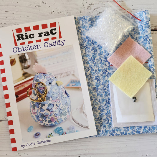 Chicken Caddy Pincushion KIT by Jodie Carlton - Ric Rac **Multiple Fabric choices available **