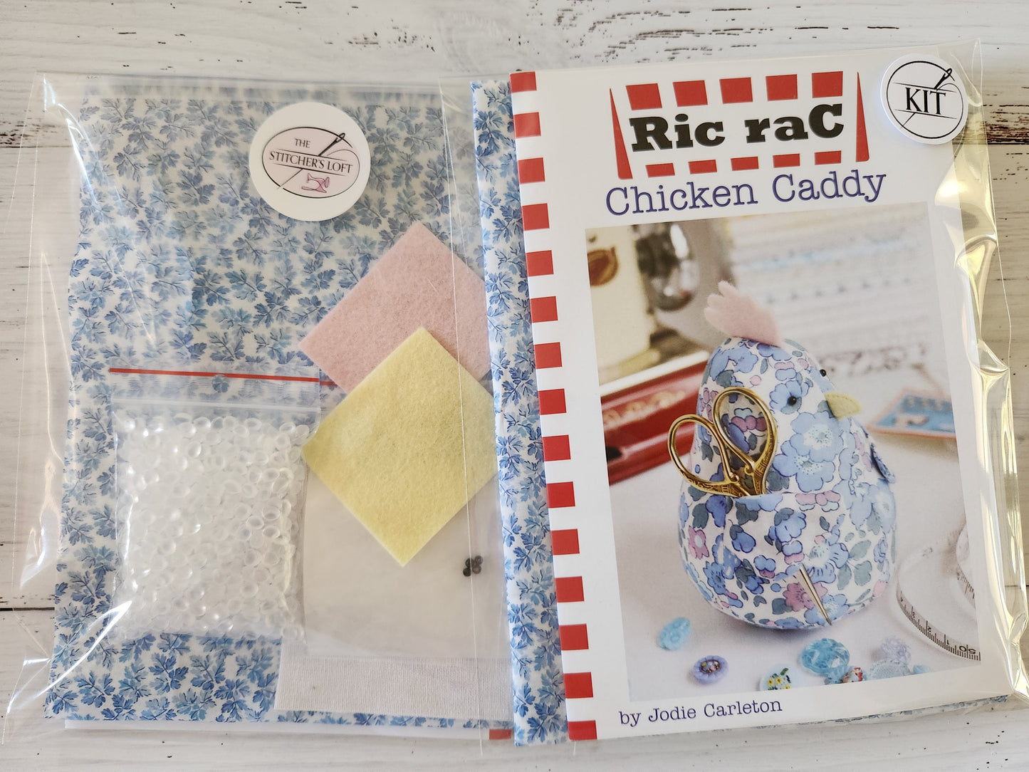 Chicken Caddy Pincushion KIT by Jodie Carlton - Ric Rac