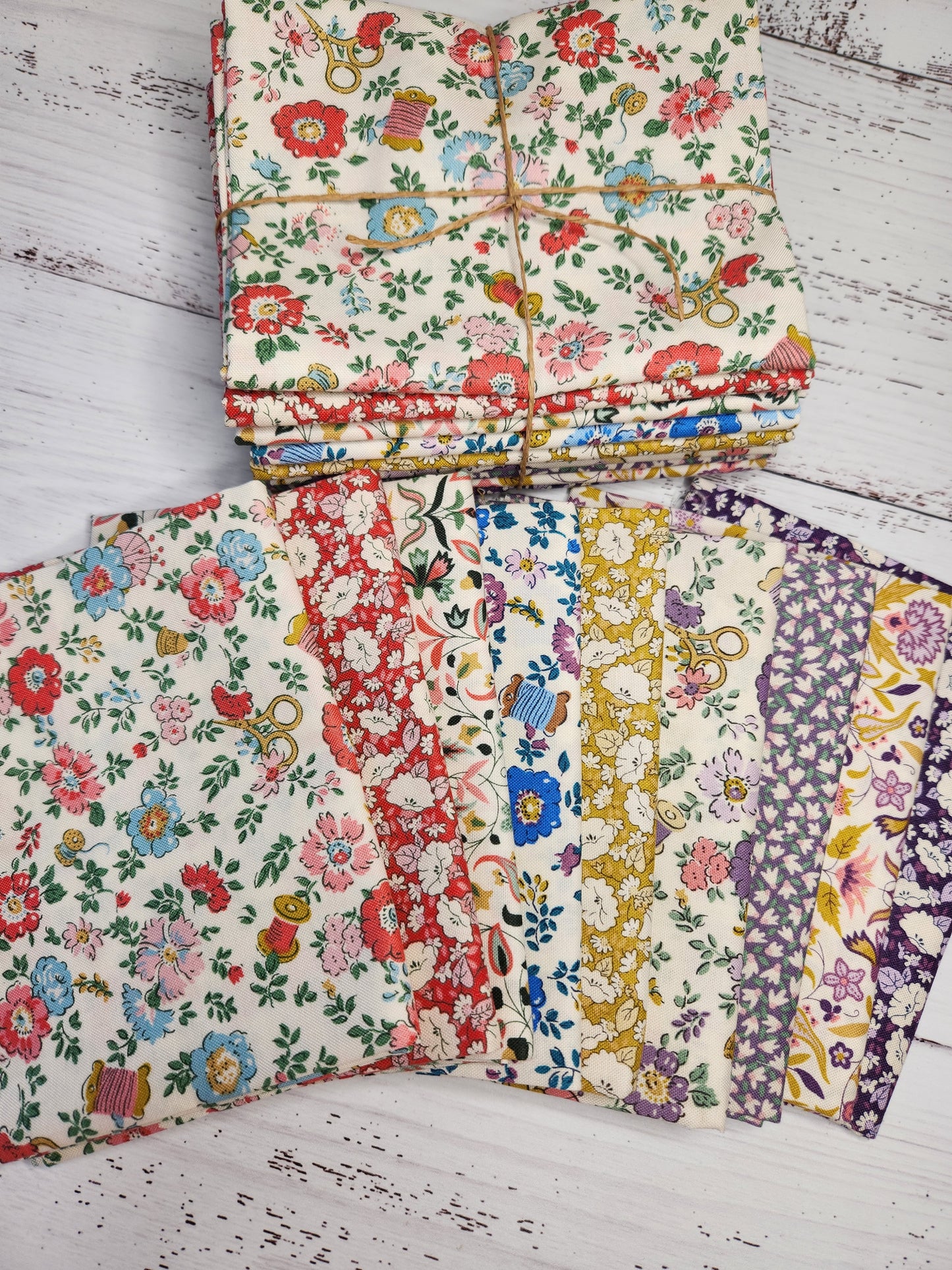 Tudor Celebrations ~ 9 Fat Quarter Bundle ~ Liberty Lasenby Cottons