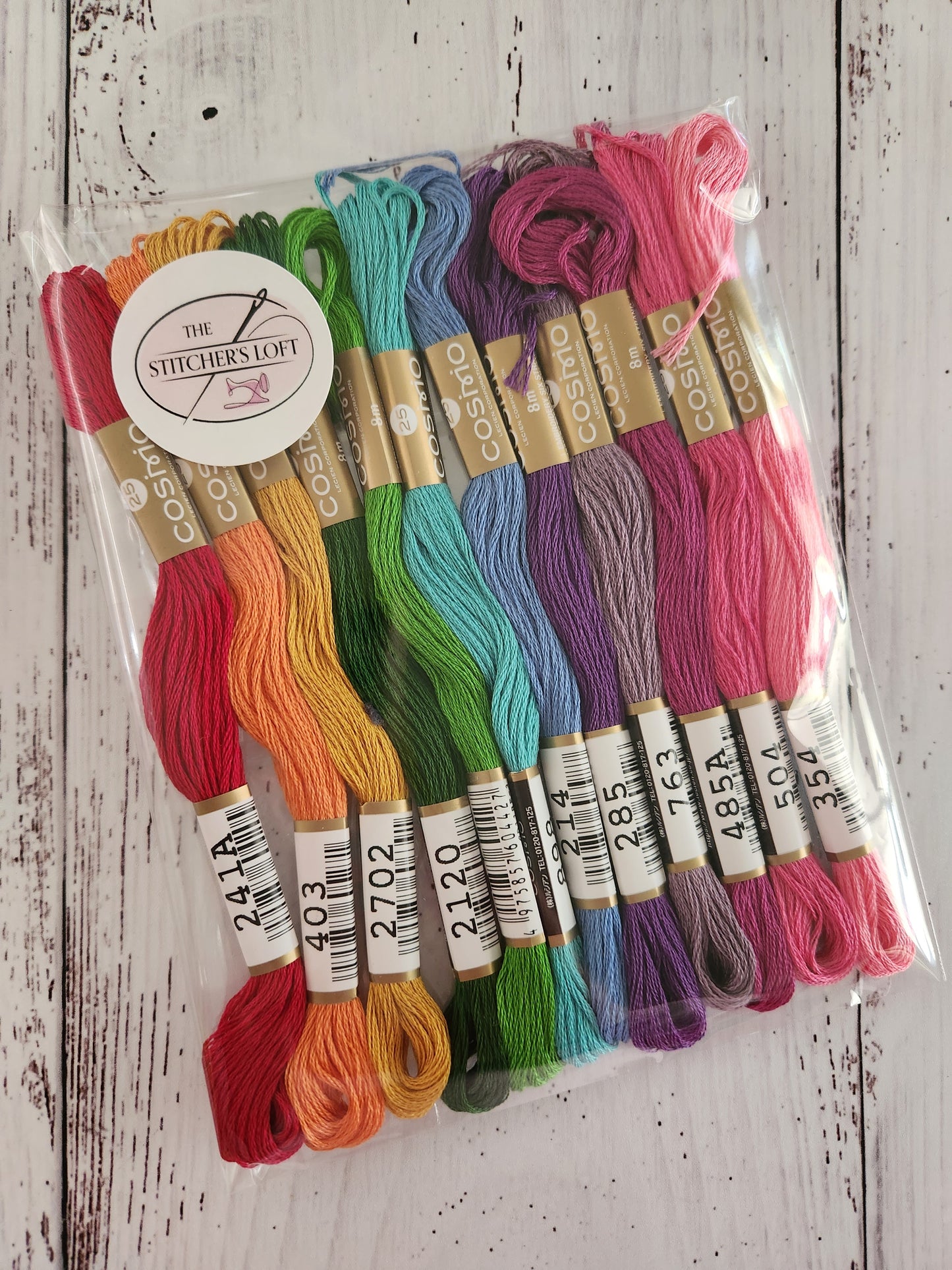 Right Rainbow - COSMO Thread Bundle- Embroidery Floss / Thread