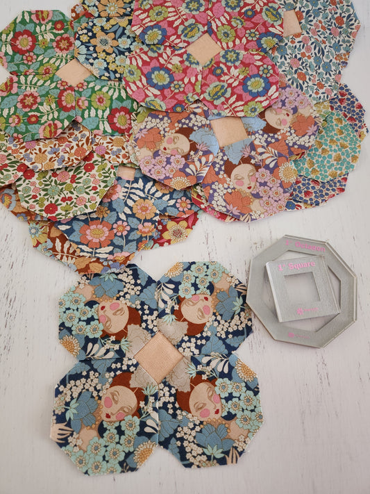 1" Octagon Stamp / Patchwork Stamp