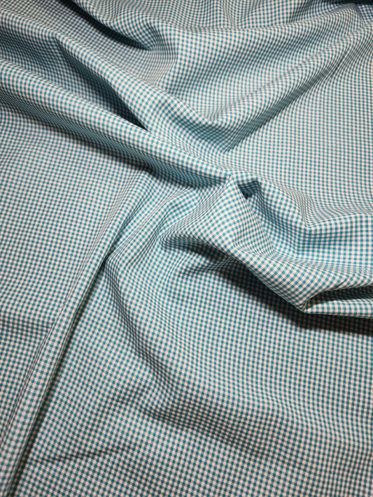 Teal 1/16" - Yarn Dyed Japanese Gingham