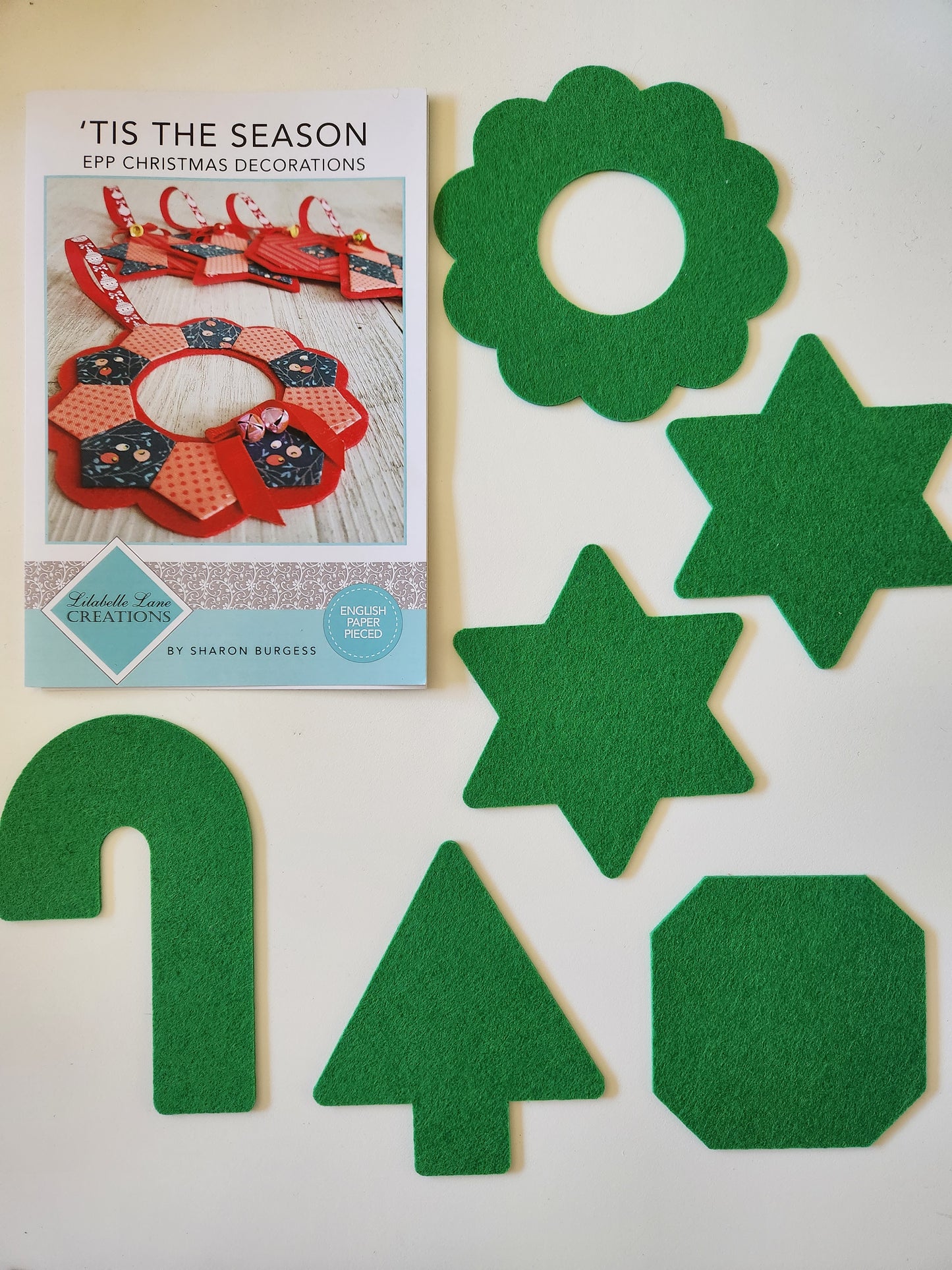Tis the Season EPP Christmas Decorations - Incudes EPP Papers and Pre-Cut Felt - Lilabelle Lane Creations