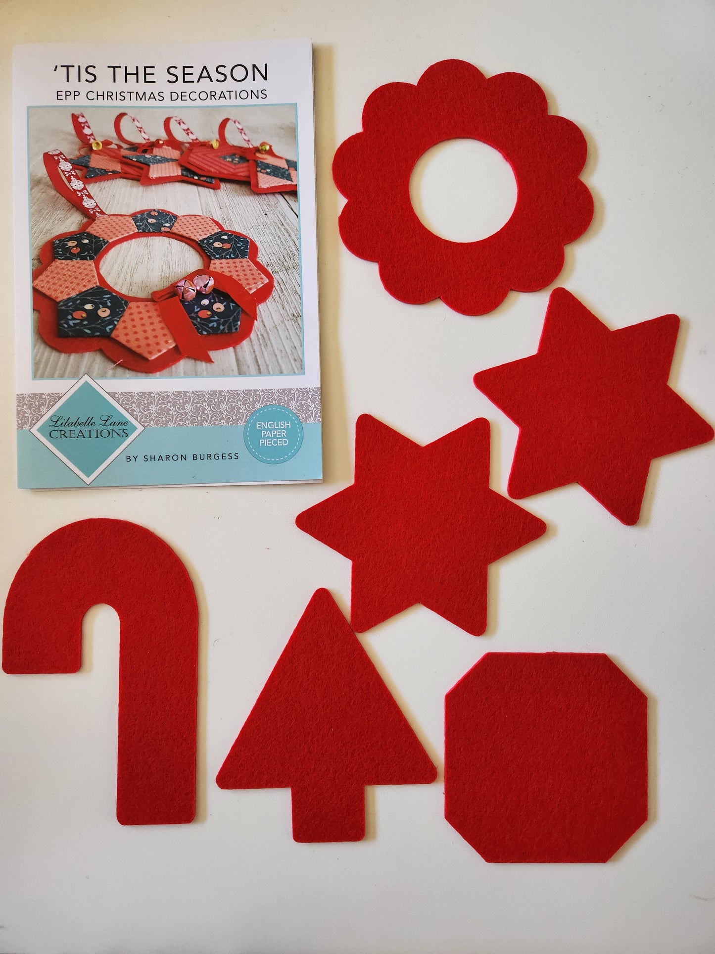 Tis the Season EPP Christmas Decorations - Incudes EPP Papers and Pre-Cut Felt - Lilabelle Lane Creations