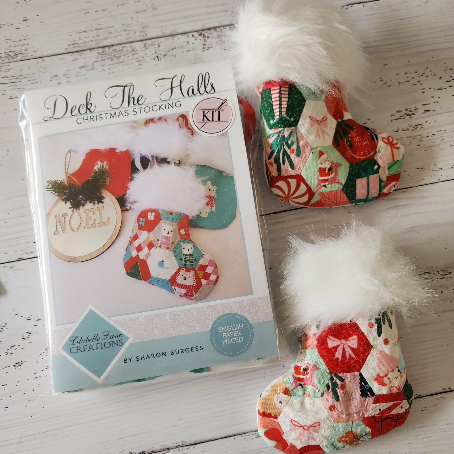 Deck The Halls Christmas Stocking KIT by Lilabelle Lane Creations