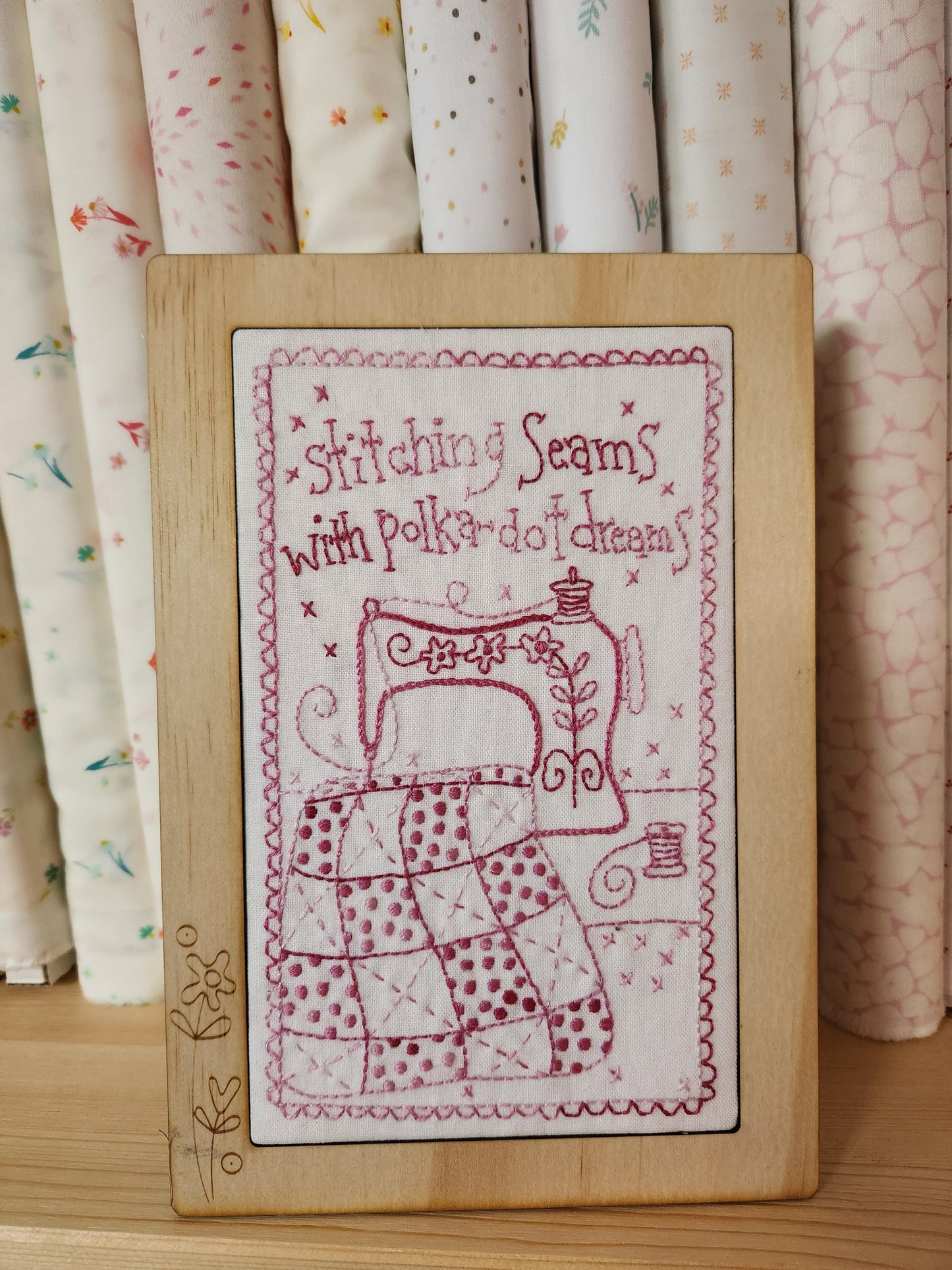 Stitching Seams Embroidery ** KIT ** with FRAME