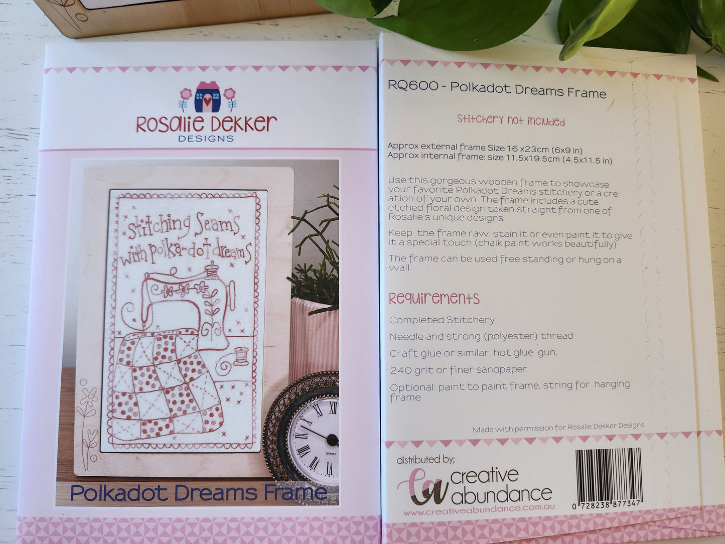 Stitching Seams Embroidery ** KIT ** with FRAME