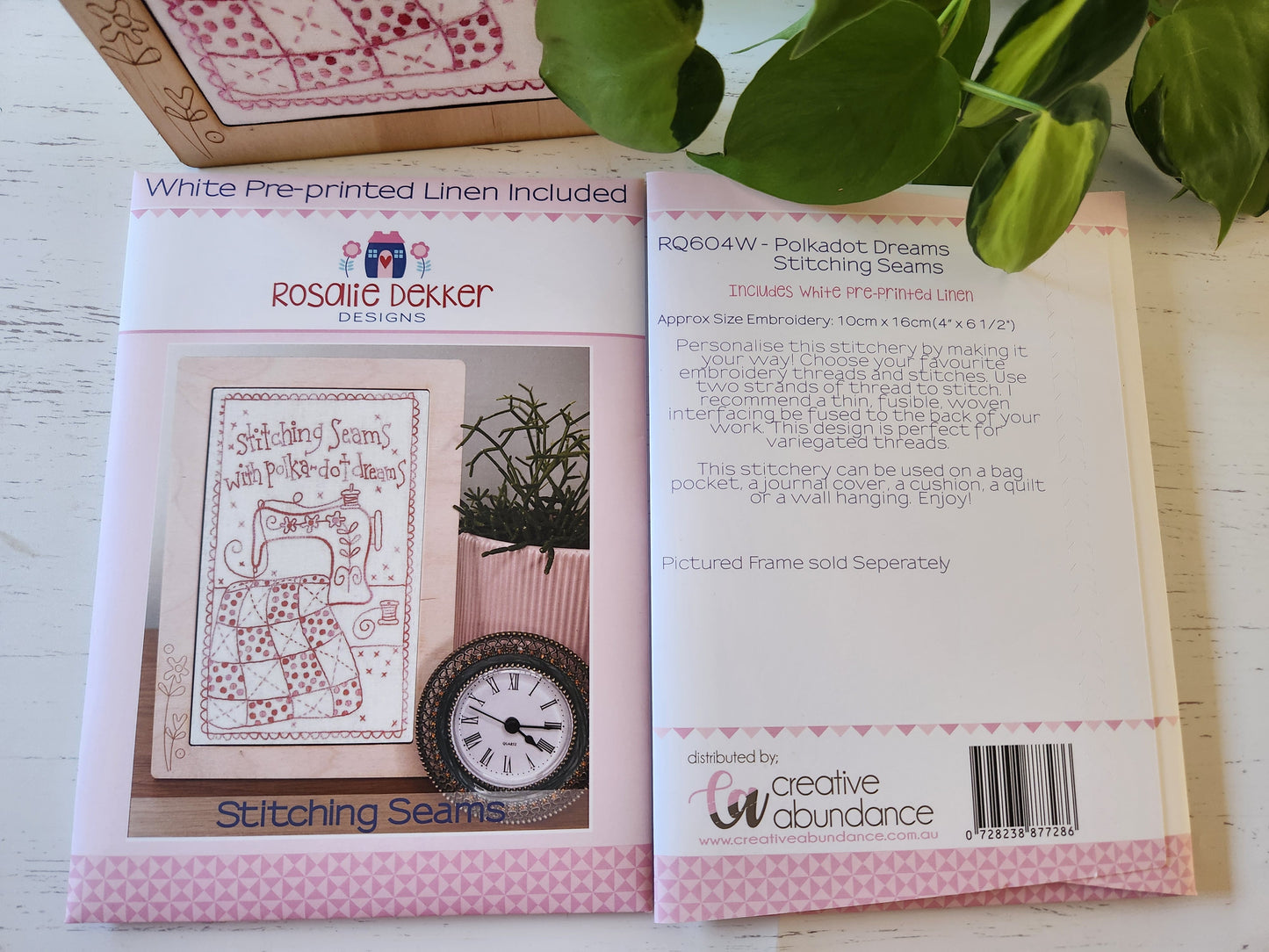 Stitching Seams Embroidery ** KIT ** with FRAME