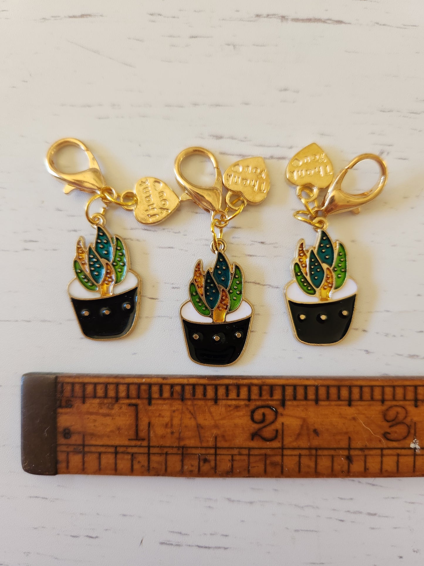 Cute Potted Plant- Zipper Charm