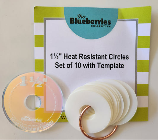 Heat Resistant Circles - 2" 1.5" 1.25" and 1" Packs Available