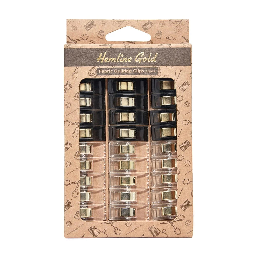 Hemline Gold - Quilting Clips - 30 pcs
