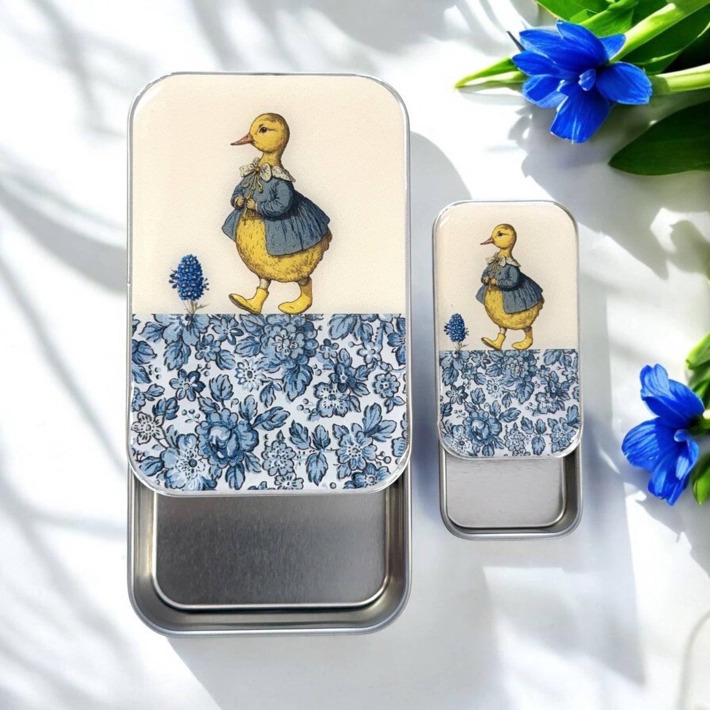 Firefly Notes Tin - Duck and Flower - LARGE