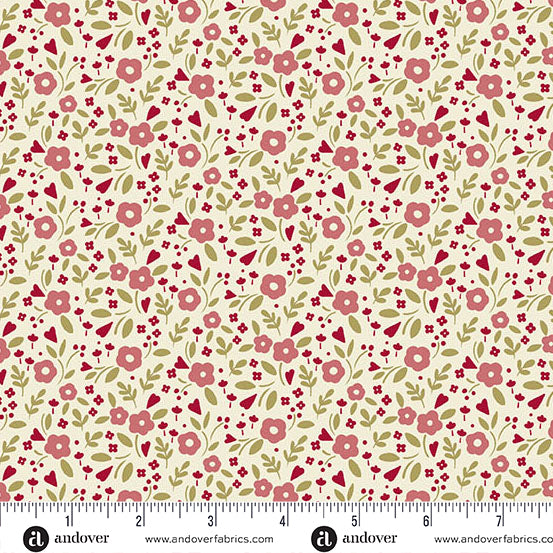 Little Darling in Warm White - A Woodsy Cottage by Andover Fabrics