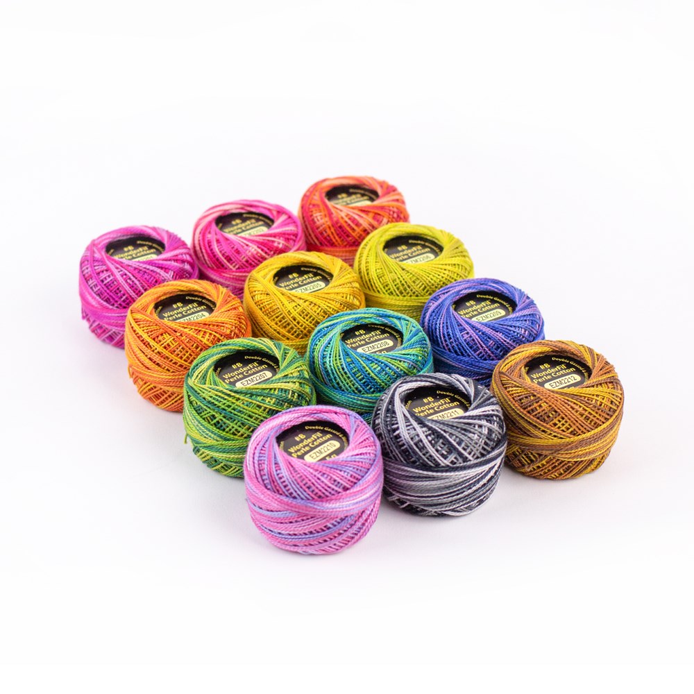 Alison Glass Eleganza Perle 8 Thread - Stars - Variegated