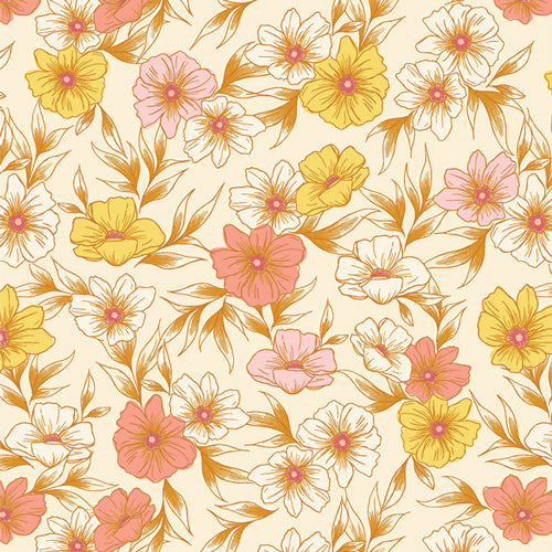 Tinted Blooms Amber - Bloomcore by Art Gallery Fabrics
