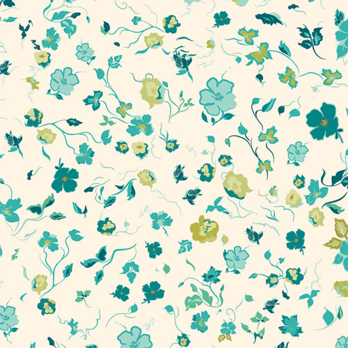 Joie de Clair Lagoon - Bloomcore by Art Gallery Fabrics