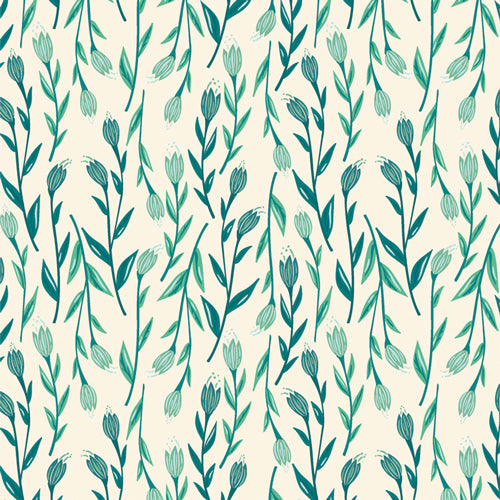 Whispers Inbloom Lagoon - Bloomcore by Art Gallery Fabrics