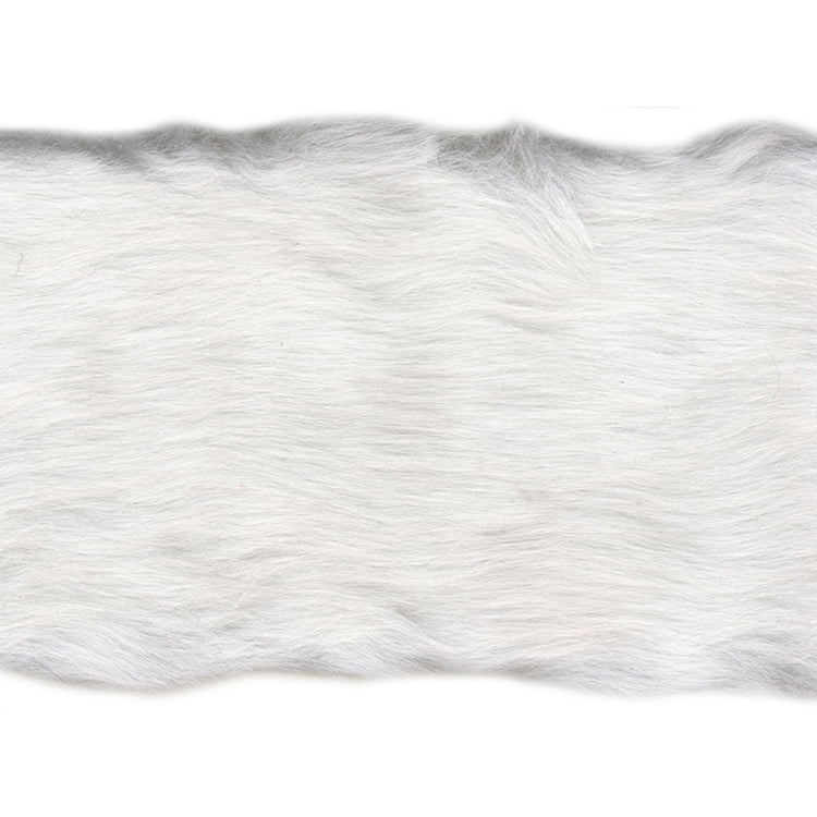 White - 5cm Wide Faux Fur