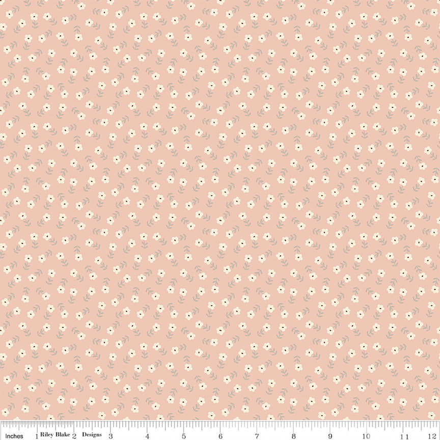 Ditsy Floral in Blush - Blush 'n Butterscotch by Riley Blake Fabrics
