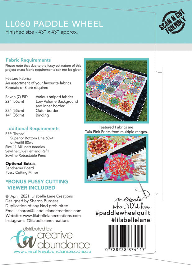 Paddle Wheel Quilt by Lilabelle Lane Creations