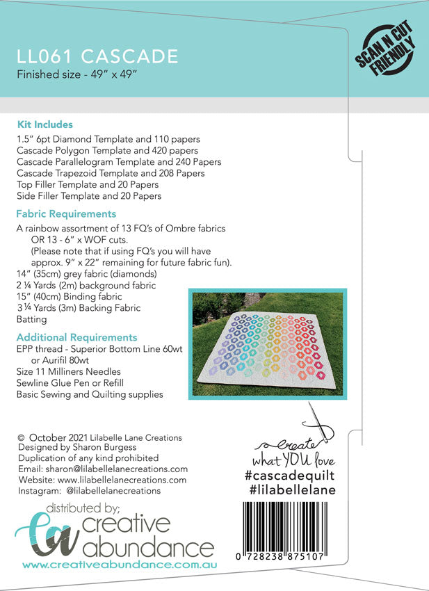 Cascade Quilt by Lilabelle Lane Creations