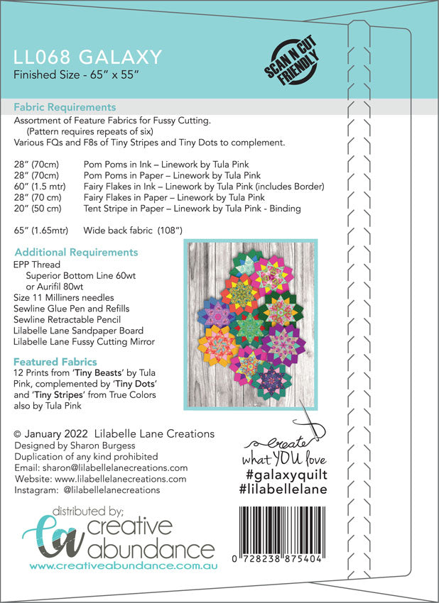 Galaxy Quilt by Lilabelle Lane Creations