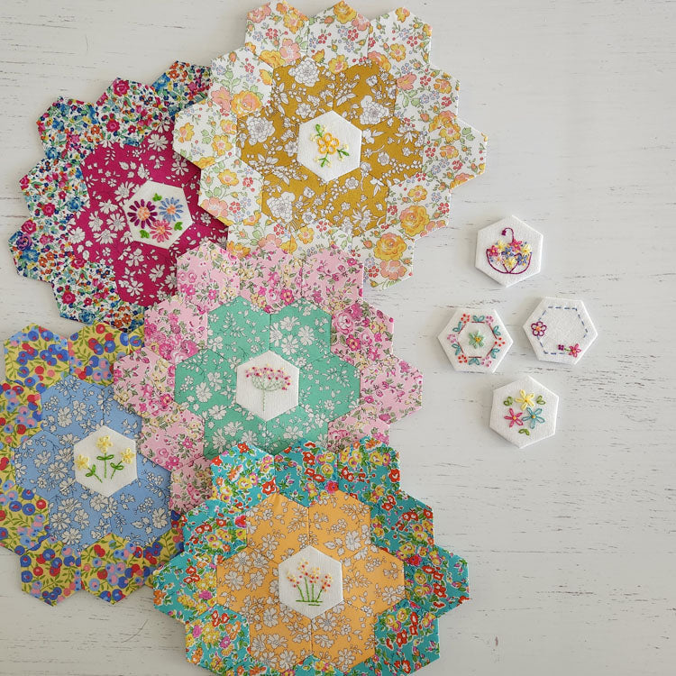 The My Garden Quilt Pre-Printed Linen Volume 2 by Lilabelle Lane Creations