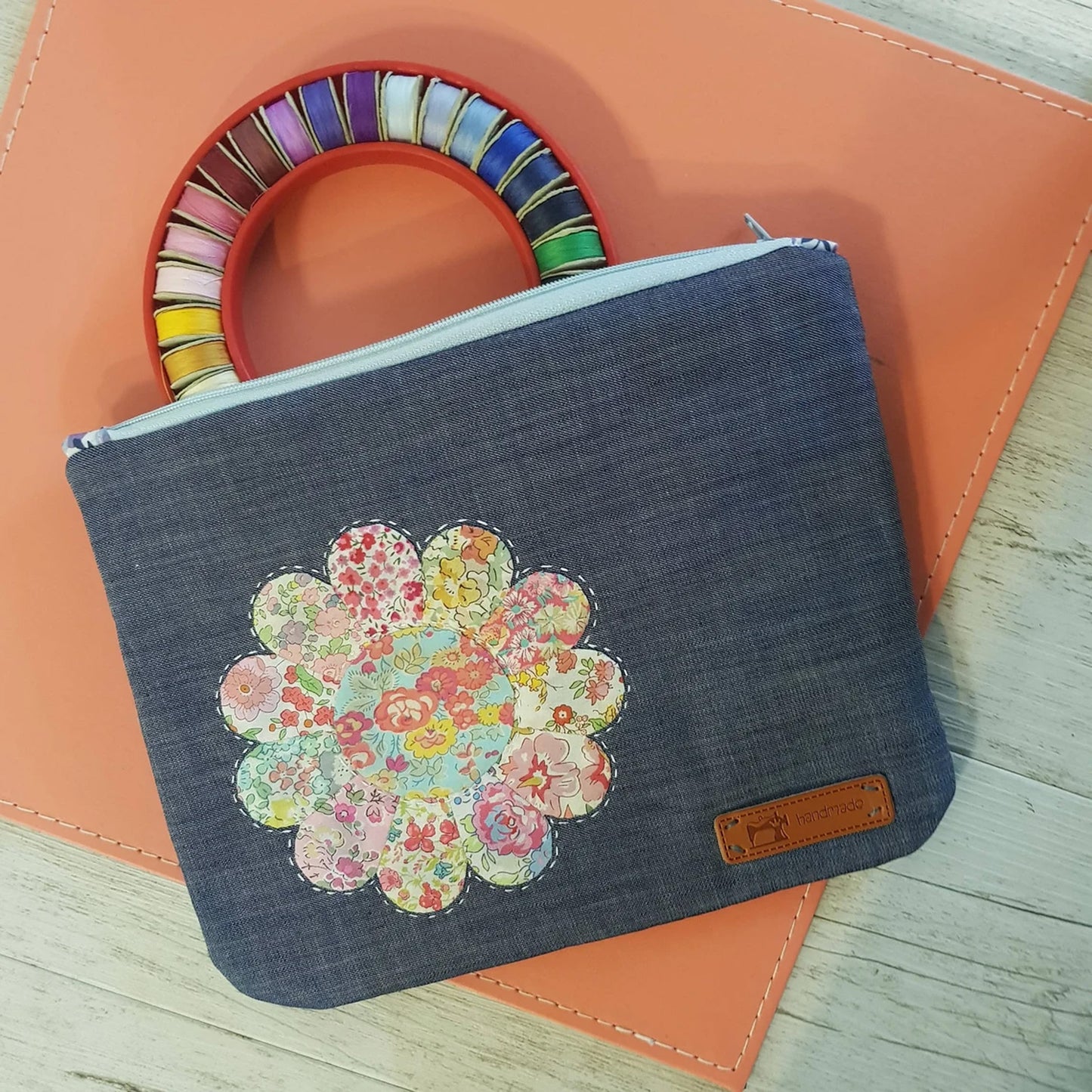 Pretty Little Things Zipper Pouch Creative Card by Lilabelle Lane Creations - Liberty - EPP and Embroidery (Scan N Cut Friendly)