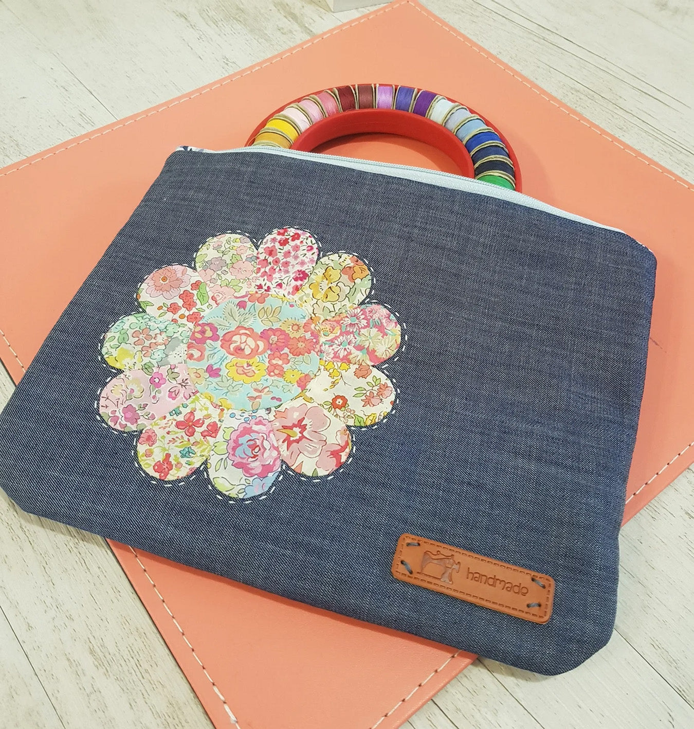 Pretty Little Things Zipper Pouch Creative Card by Lilabelle Lane Creations - Liberty - EPP and Embroidery (Scan N Cut Friendly)
