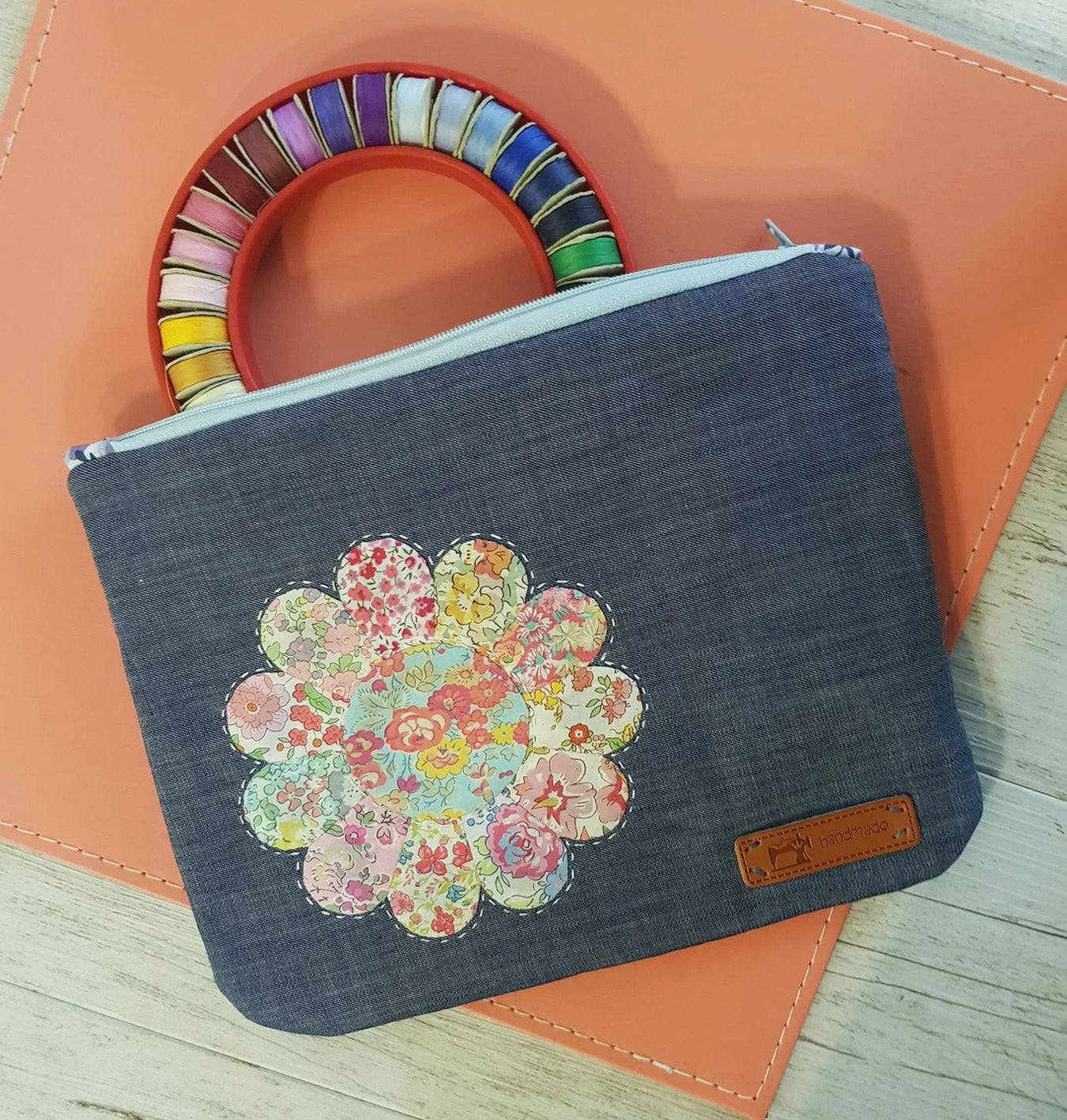 Pretty Little Things Zipper Pouch Creative Card by Lilabelle Lane Creations - Liberty - EPP and Embroidery (Scan N Cut Friendly)