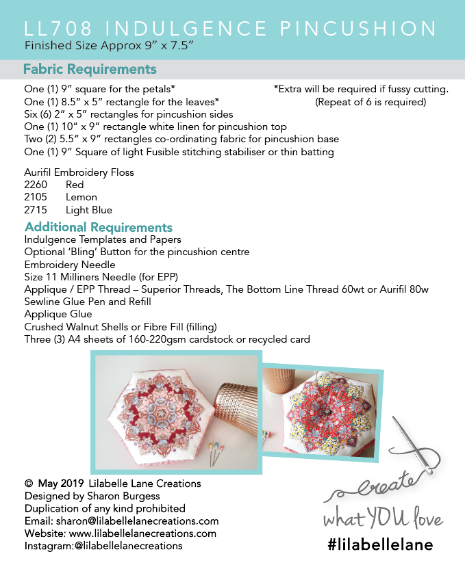Indulgence Pincushion by Lilabelle Lane Creations - Creative Card includes SVG File for Brother Scan N cut or Cricut or Silhouette