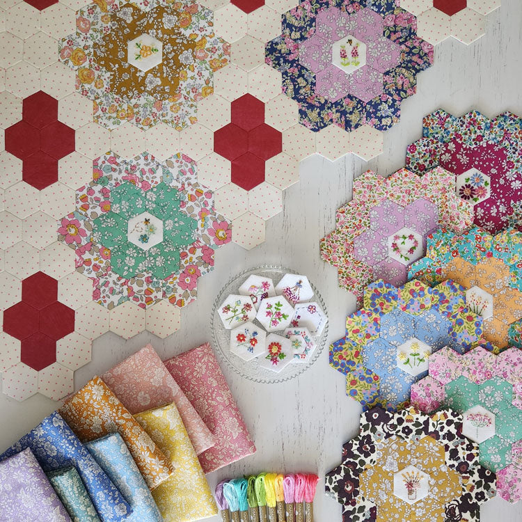 The My Garden Quilt Pre-Printed Linen Volume 2 by Lilabelle Lane Creations