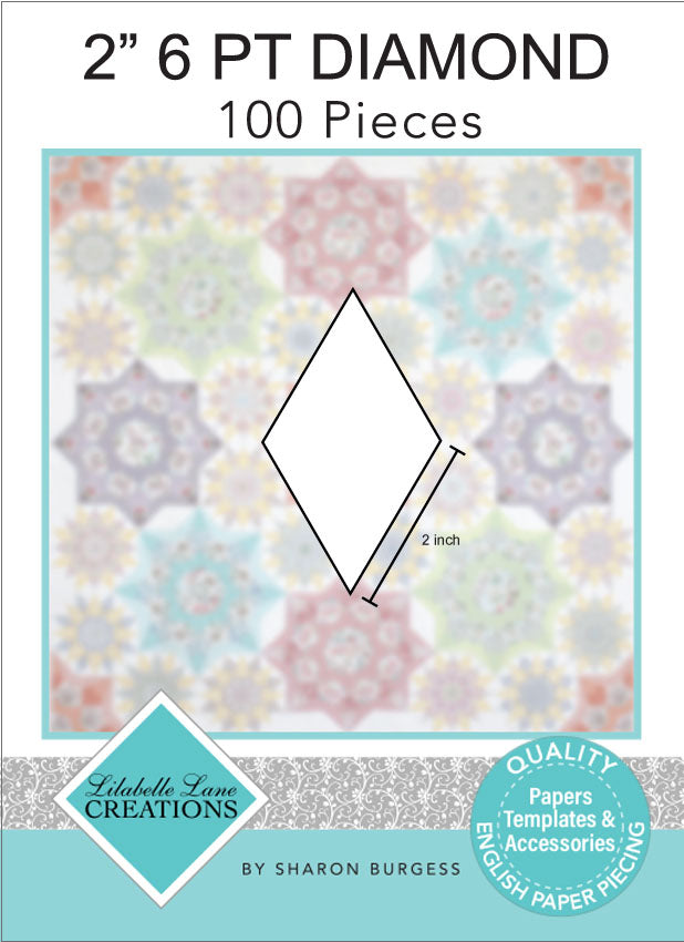 2" Six Pointed Diamond Papers - Pack of 100