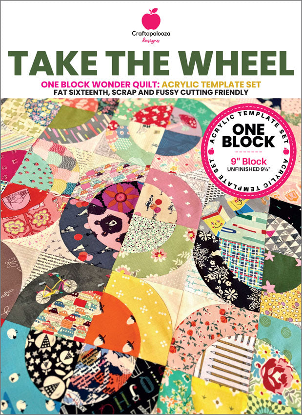 Take The Wheel - One Block Acrylic Template Set by Nic Vaughn - Craftapalooza