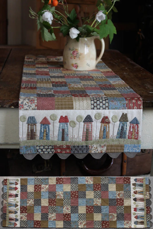 Tiny Town Table Runner by Hatched and Patched