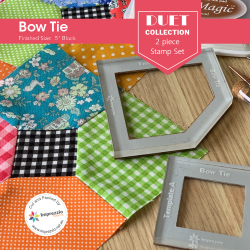 DUET Collection - Bow Tie - Patchwork Stamps