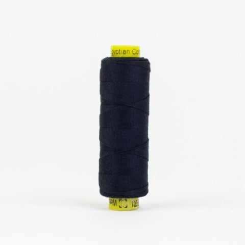 Soft Black (SP201) Spagetti 12wt Egyptian Cotton Thread - Wonderfil
