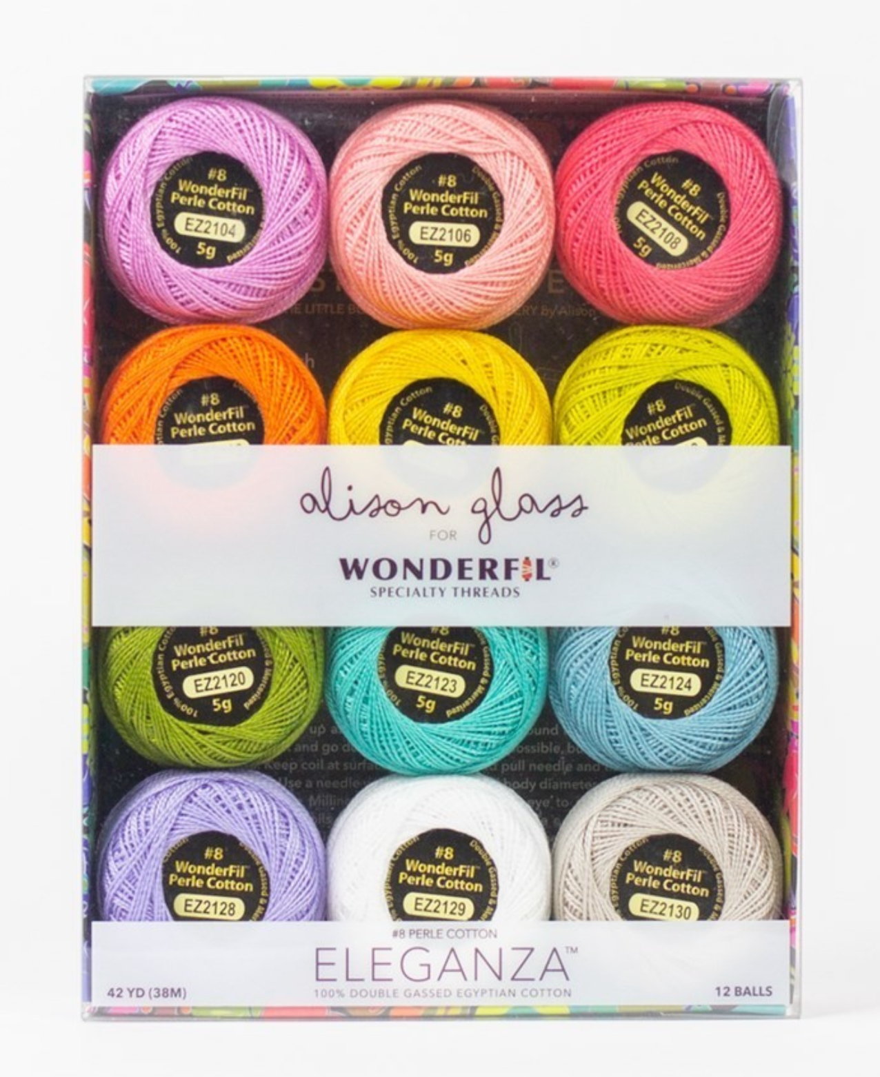 Alison Glass Eleganza Perle 8 Thread - Sun