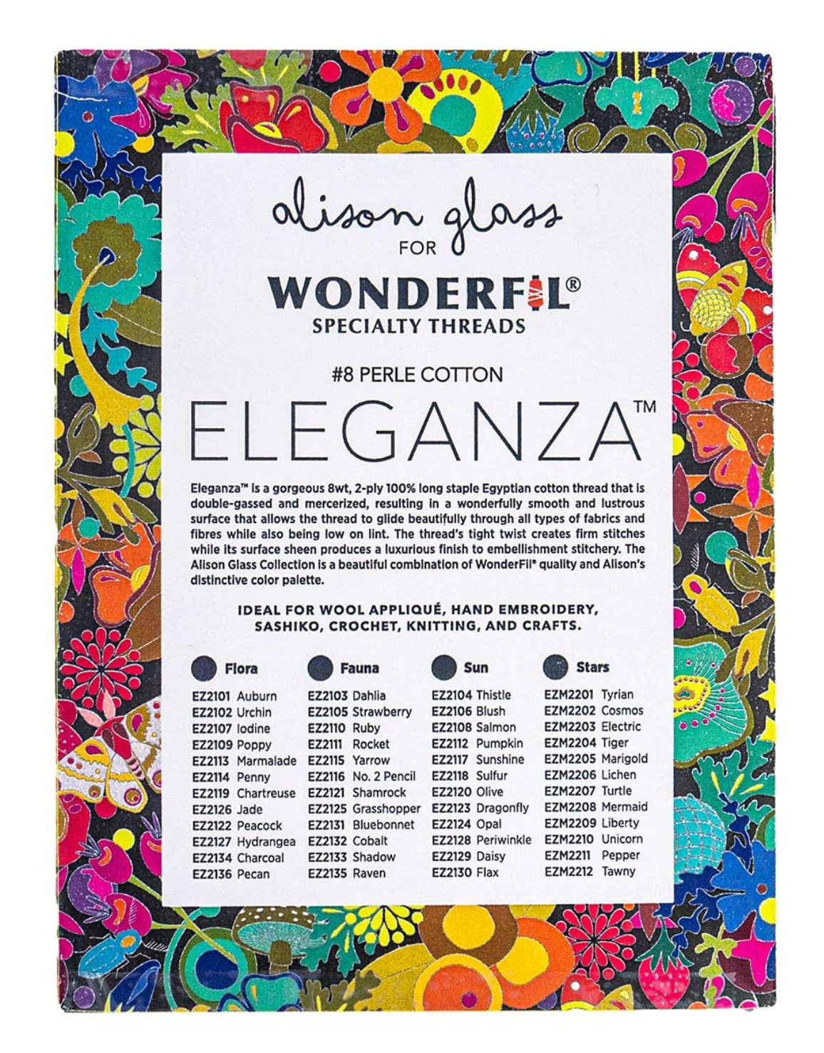 Alison Glass Eleganza Perle 8 Thread - Sun
