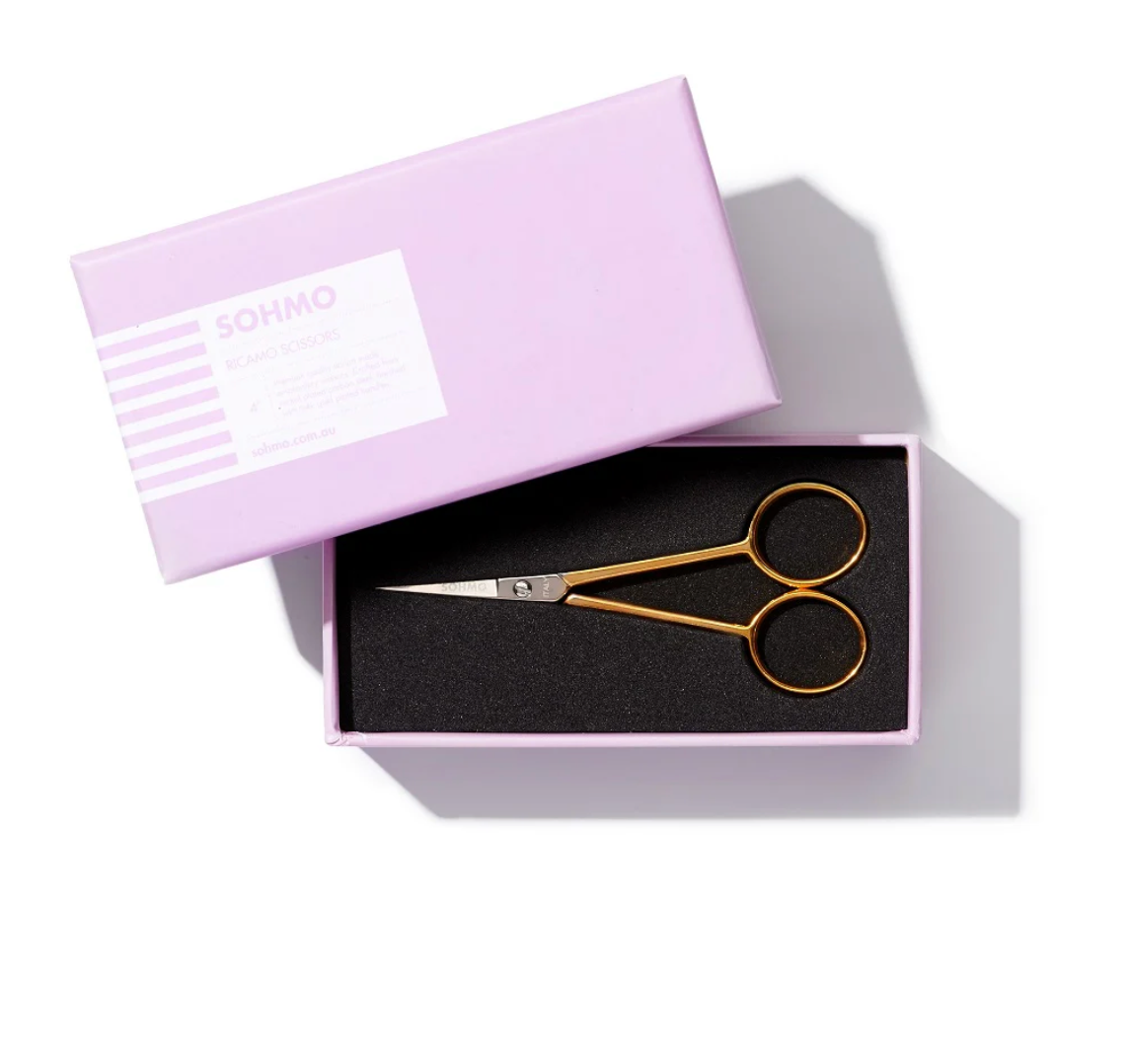 SOHMO - Ricamo Scissors 4" - Gold