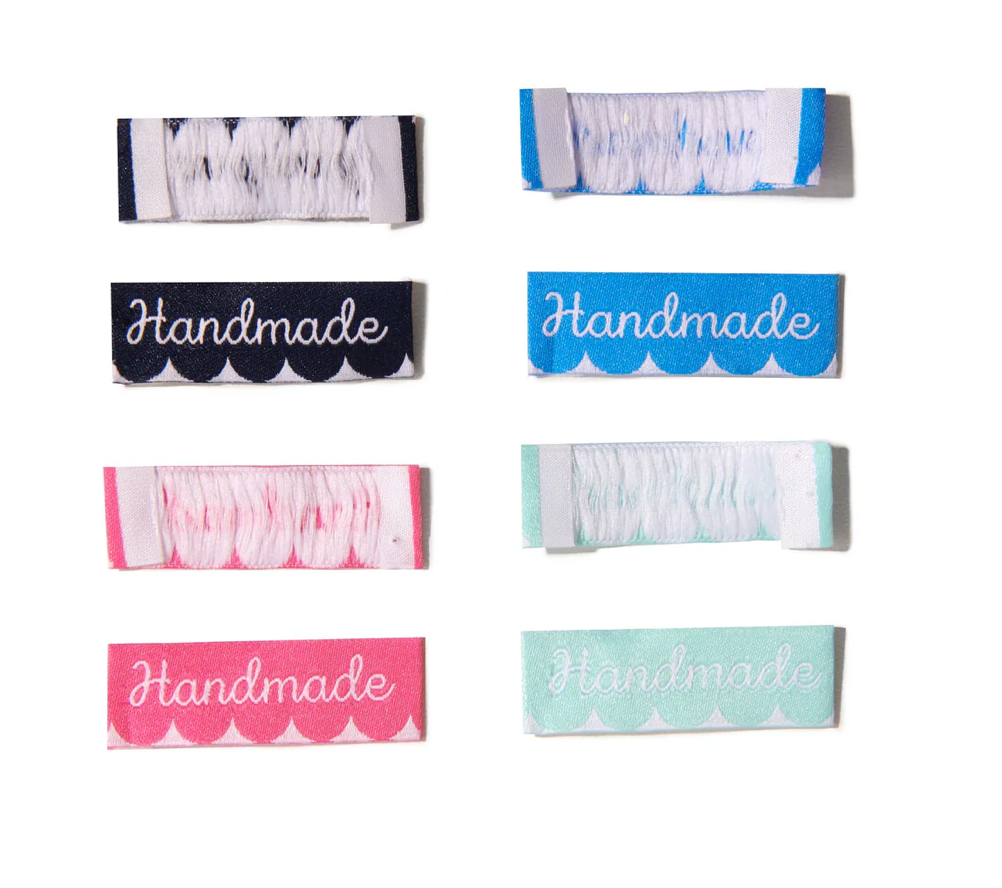 SOHMO - Sew In Labels - Handmade Script Scallop (End Fold)