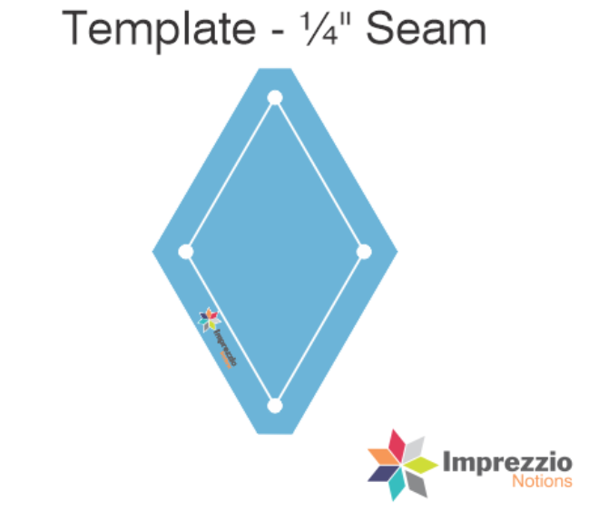 1 1/2" Six Pointed Diamond Template