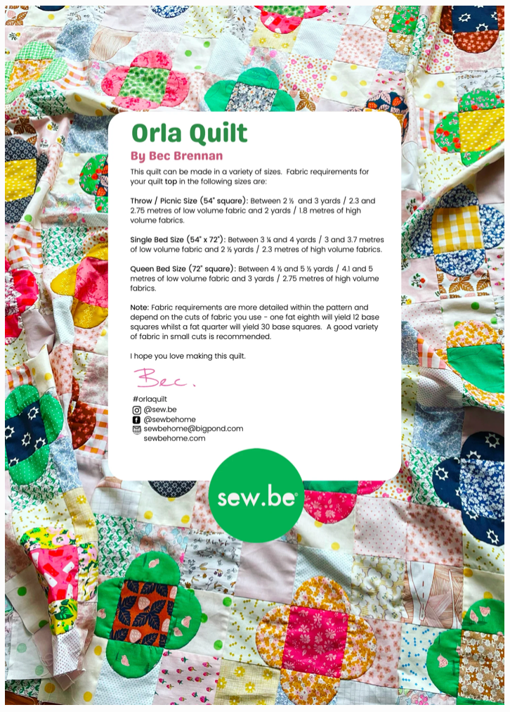 ORLA Quilt by Bec Brennan ** Quit KIT **