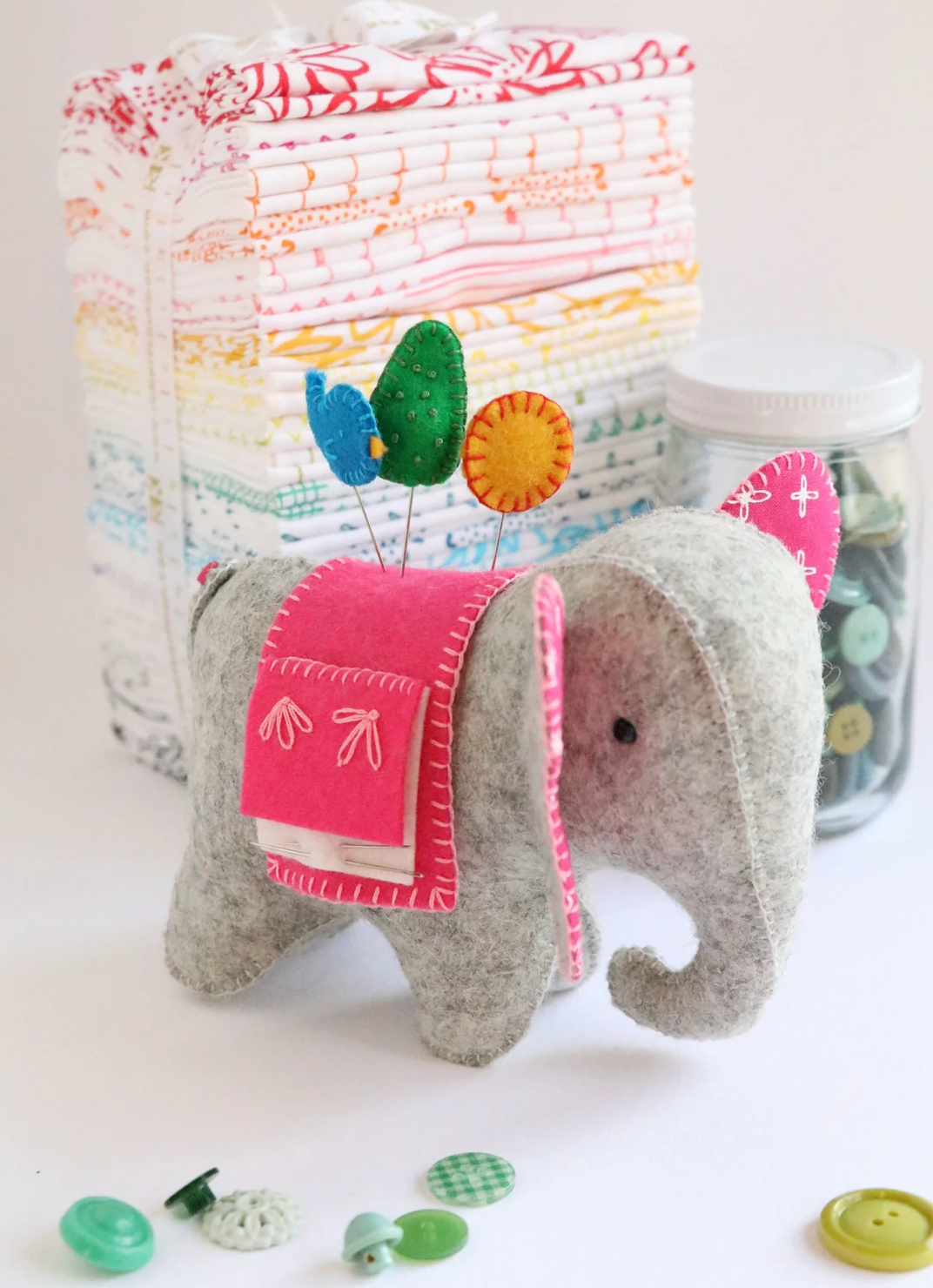 Elephant Caddy Sewing KIT by Jodie Carlton - Ric Rac