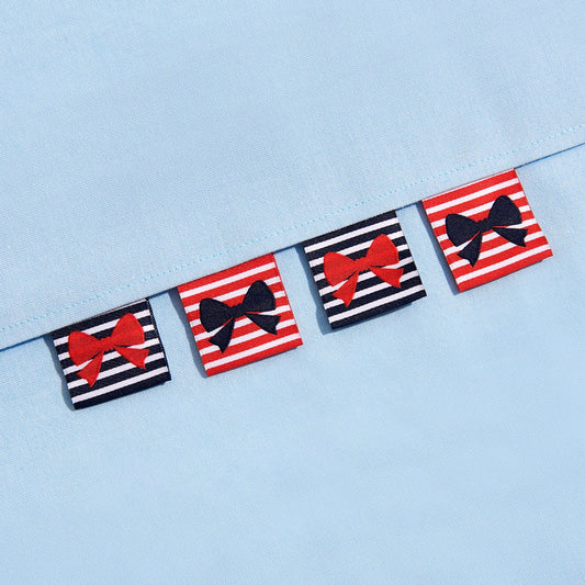 SOHMO - Sew In Labels - Stripe Bows