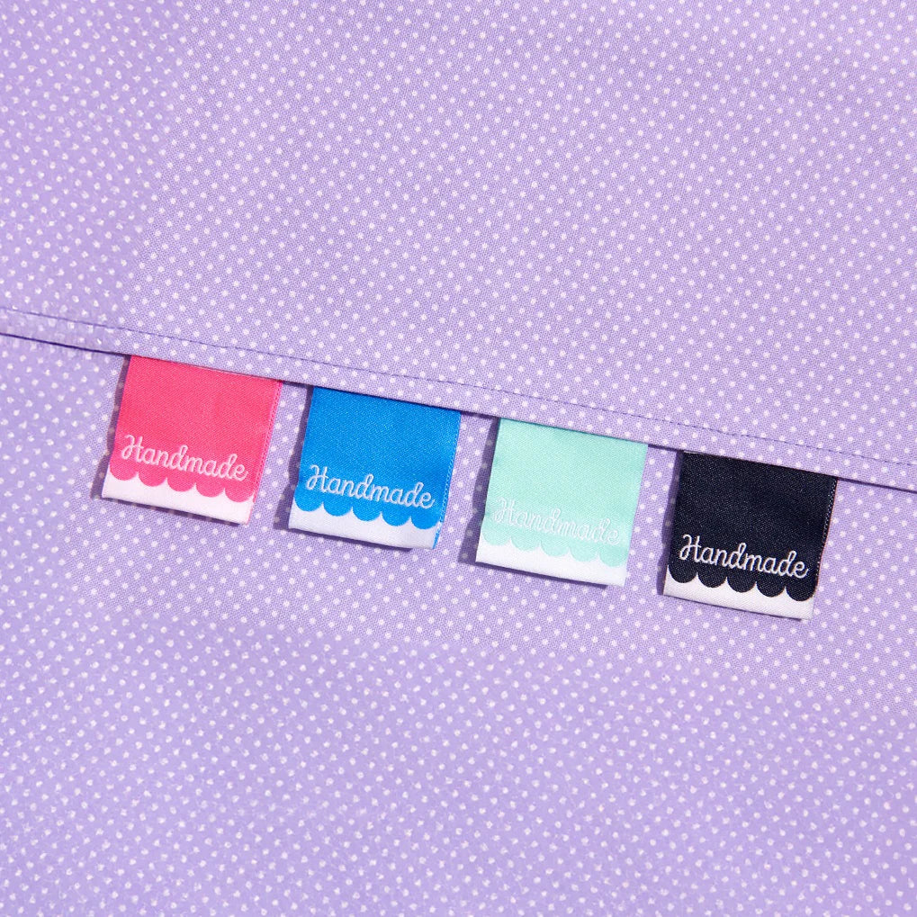 SOHMO - Sew In Labels - Handmade Script Scallop